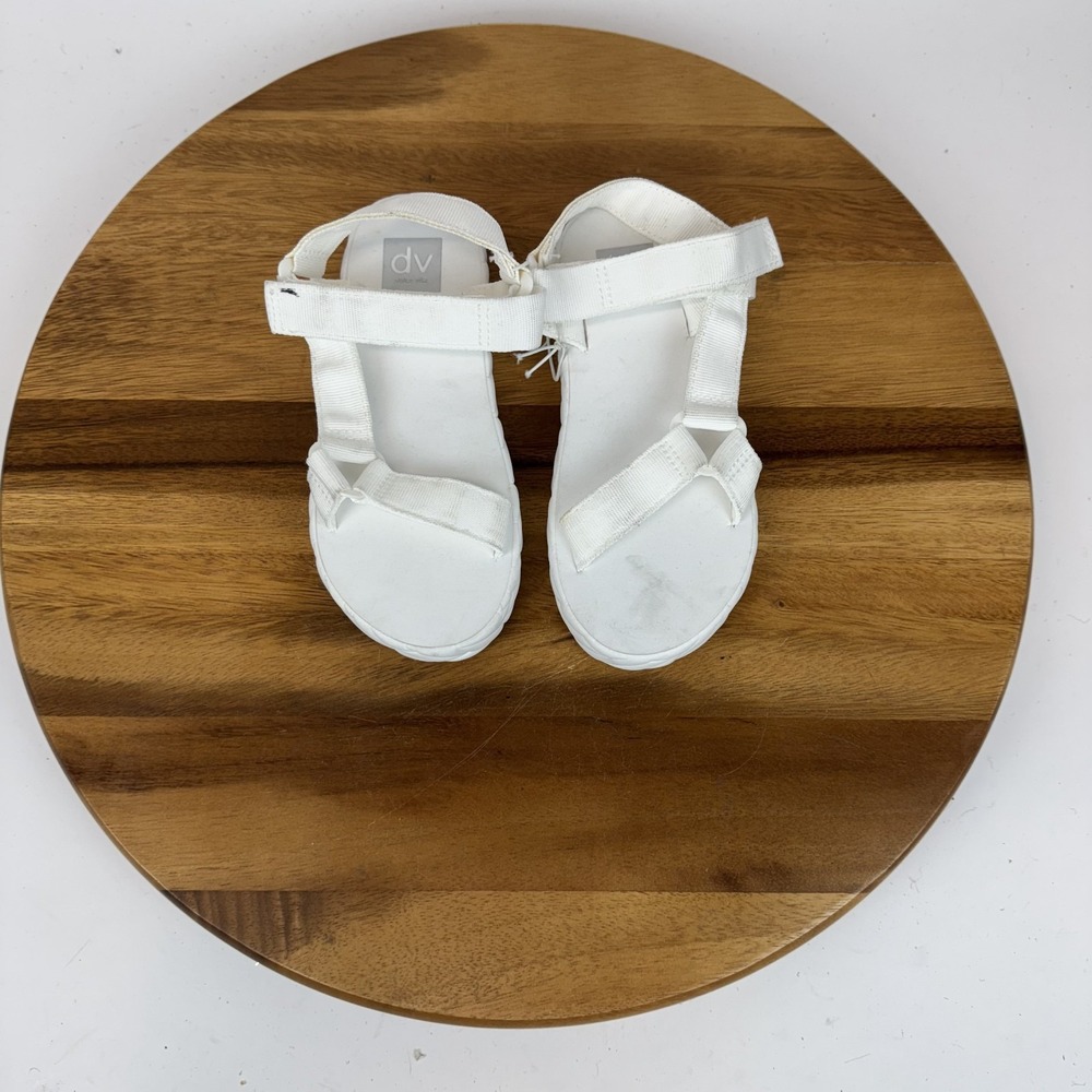 New NWOB Little Kids Dolce Vita Zaidey Strappy Platform White Sandals Size 13 C